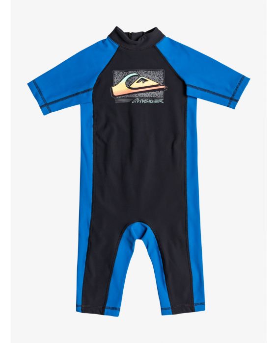 Quiksilver - UV Swim suit for boys - Thermo Spring Short sleeve - UPF50 - Jet Black