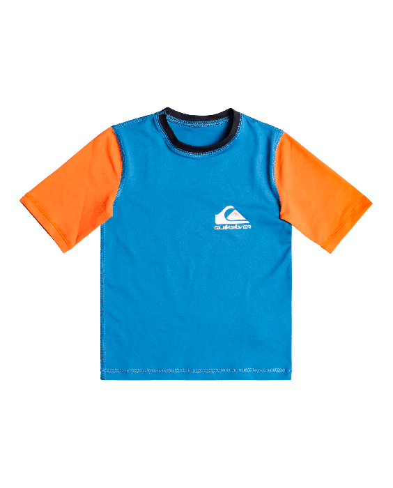 Quiksilver - UV Swimming shirt with short sleeves for boys - Heats omni - Vallarta blue