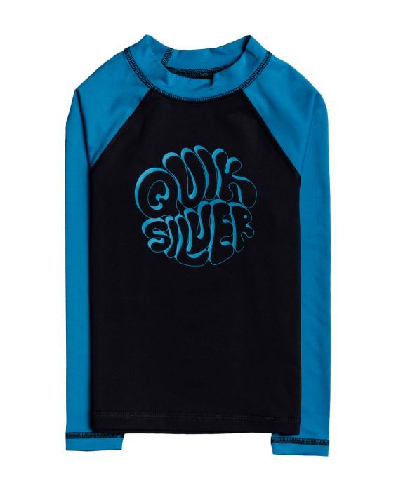 Quiksilver - UV Swim shirt for boys - Longsleeve - Bubble Trouble - Black