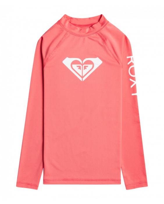 Roxy - UV Rashguard for girls - Whole Hearted - Long sleeve - UPF50 - Sun Kissed Coral