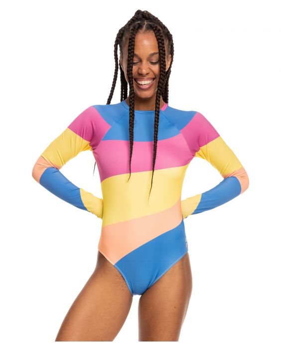 Roxy - UV Bathingsuit for women - Pop Surf with open back - Long sleeve - Regatta