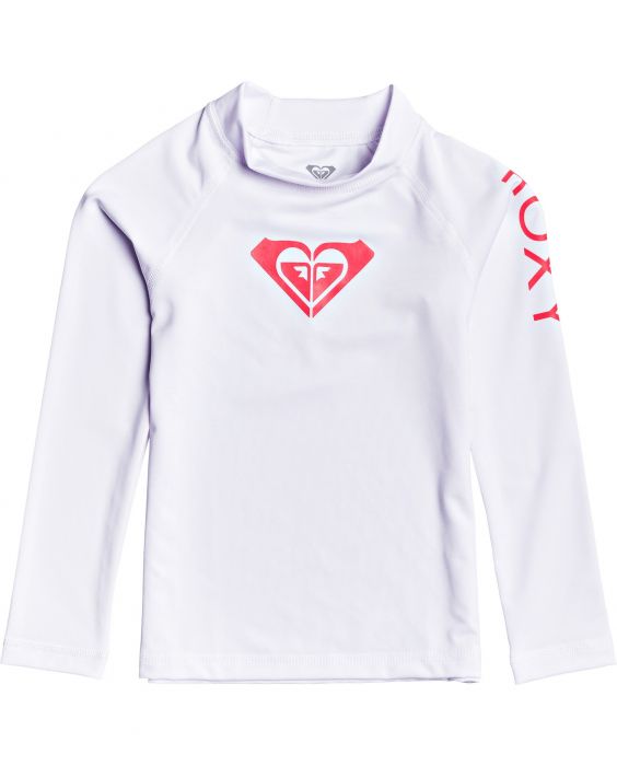 Roxy - UV Swim shirt for little girls - Longsleeve - Whole Hearted - Bright White