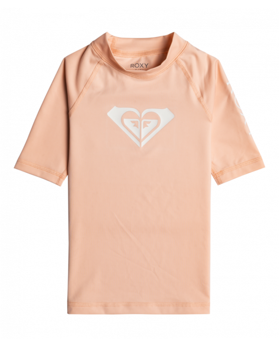 Roxy - UV Rashguard for girls - Whole Hearted - Short sleeve - UPF50 - Tropical Peach