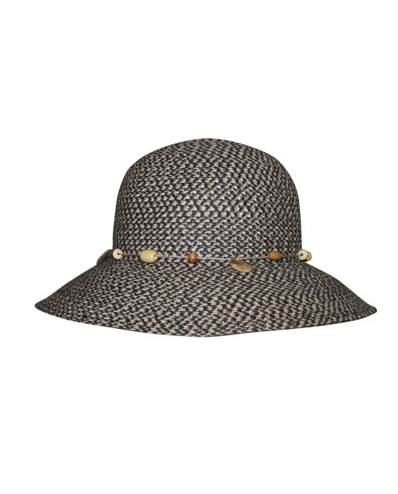 Rigon - UV bucket hat for women - Charcoal grey fleck