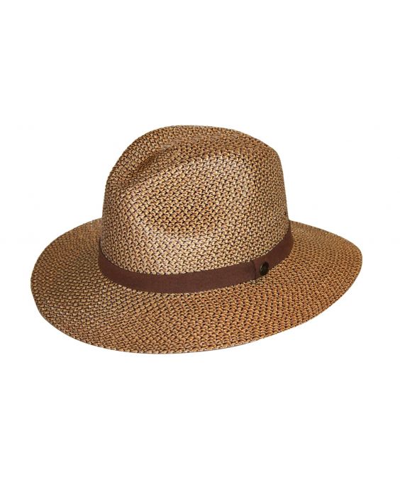 Rigon - UV fedora hat - Unisex - Chocolate brown