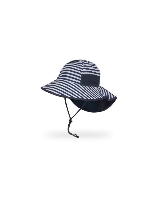 Sunday Afternoons - UV Play Hat with neck cape for kids - Kids' Outdoor - Navy Stripe