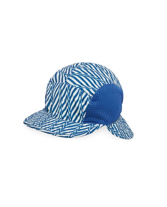 Sunday Afternoons - UV Reversible SunFlip cap for babies - Kids' Outdoor - Blue Electric Stripe/Sea Spray