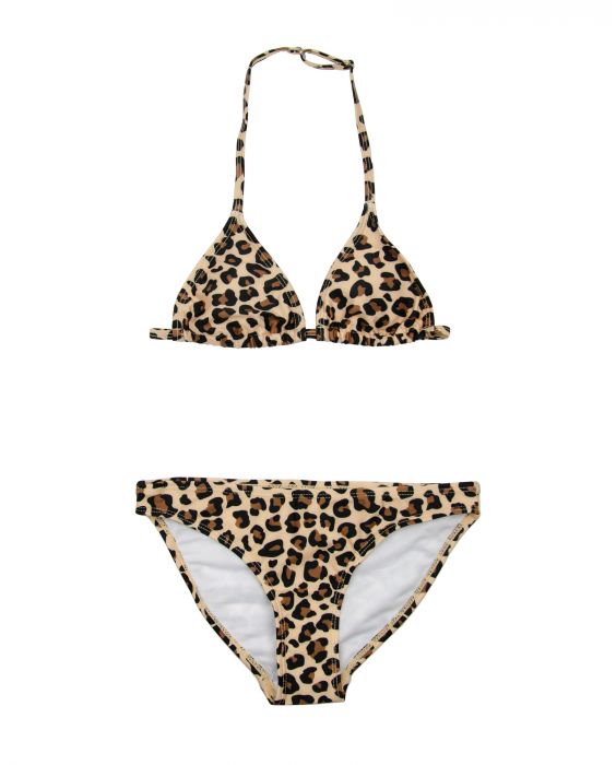 JUJA - UV Bikini for girls - Wild Leopard print - Brown