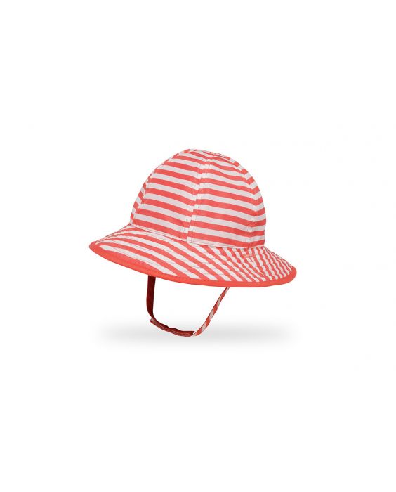 Sunday Afternoons - UV Reversible SunSkipper Bucket hat for babies - Kids' Outdoor - Coral Stripe/Coral