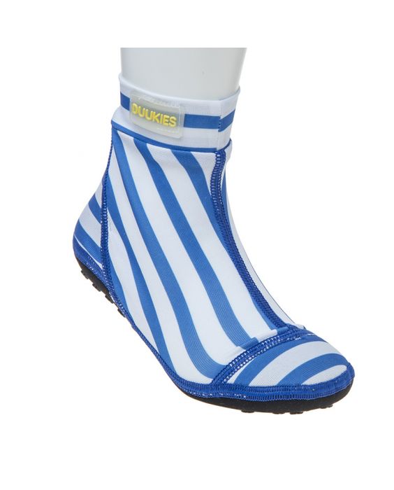 Duukies - Boys UV Beach Socks - Stripe Blue White - Blue Stripes - Front