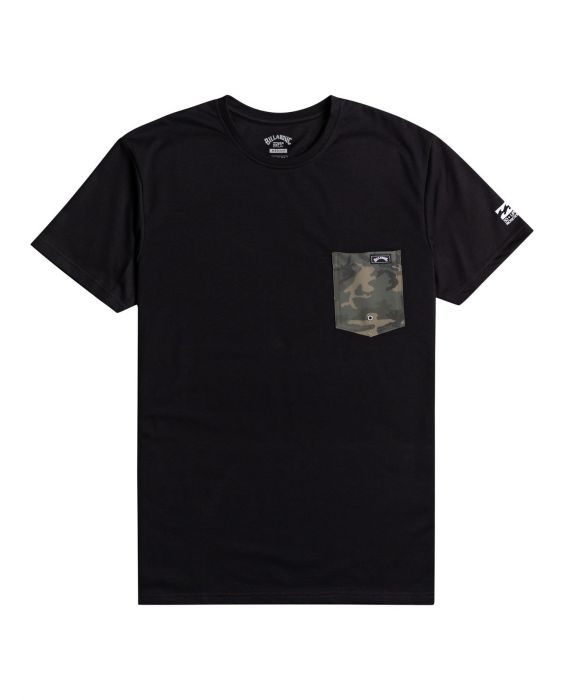 Billabong - UV Rashguard for men - Short sleeve - Team Pocket - Black