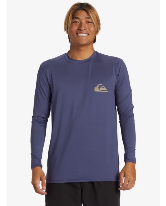 Quiksilver - UV Surf T-shirt for men - Everyday - Long sleeve - UPF50+ - Crown Blue