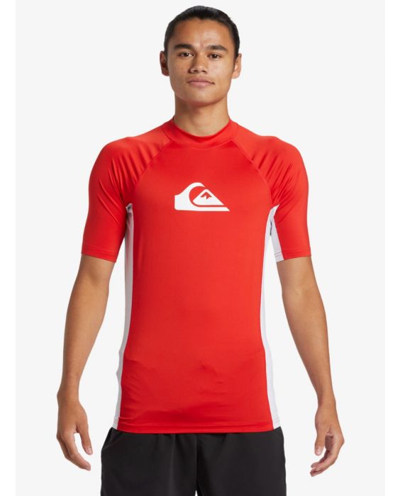 Quiksilver - UV Surf T-shirt for men - Everyday - Short sleeve - UPF50+ - High Risk Red