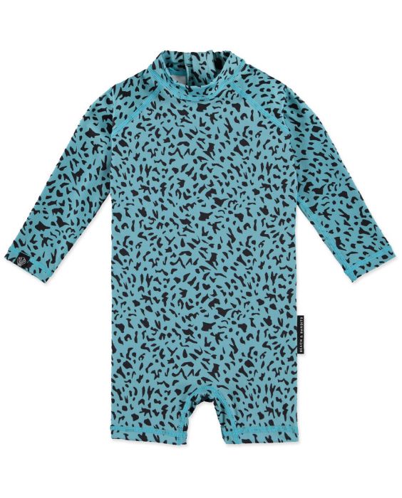 Beach & Bandits - UV Swimsuit for babies - Long sleeve - UPF50+ - Blue Lagune - Blue