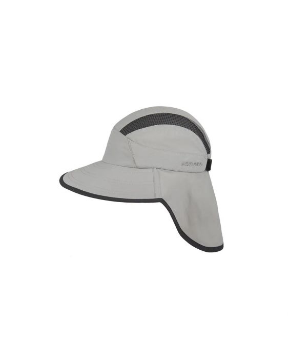 Hatland - UV Cap with neck protection for adults - UPF50+ - Cebas - Light Grey