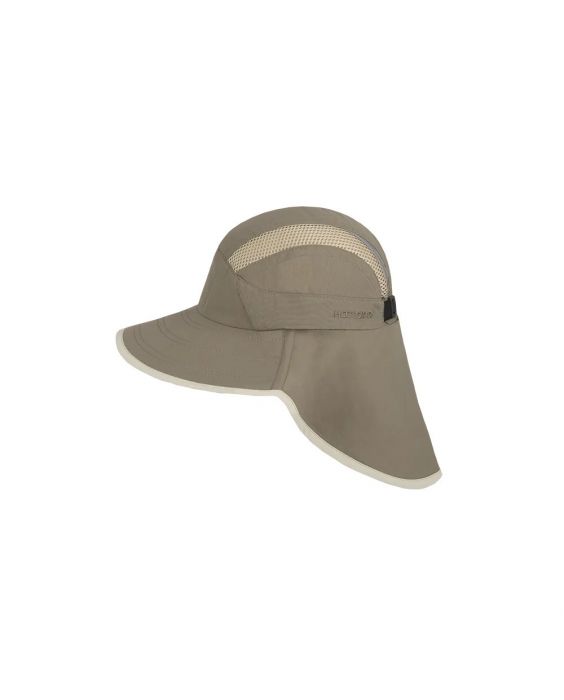 Hatland - UV Cap with neck protection for adults - UPF50+ - Cebas - Olive