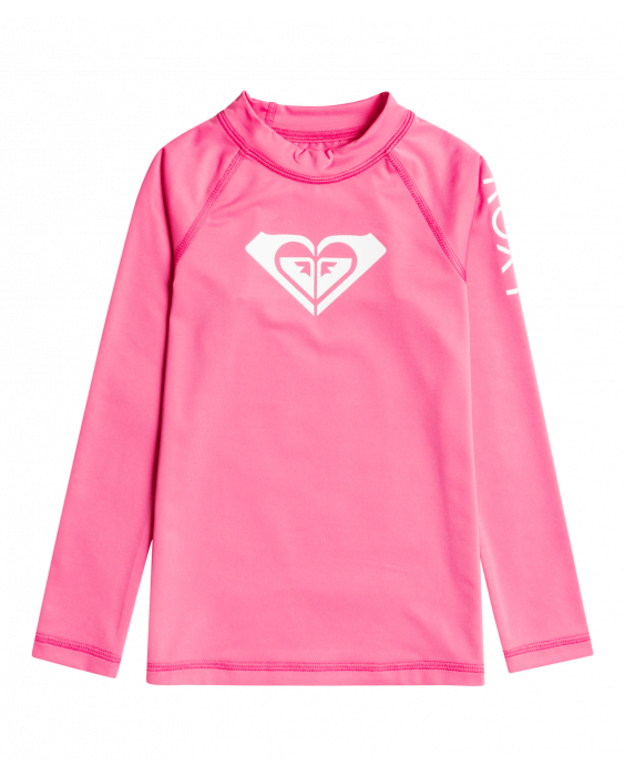 Roxy - UV Rashguard for girls - Whole Hearted - Long sleeve - Pink Guava