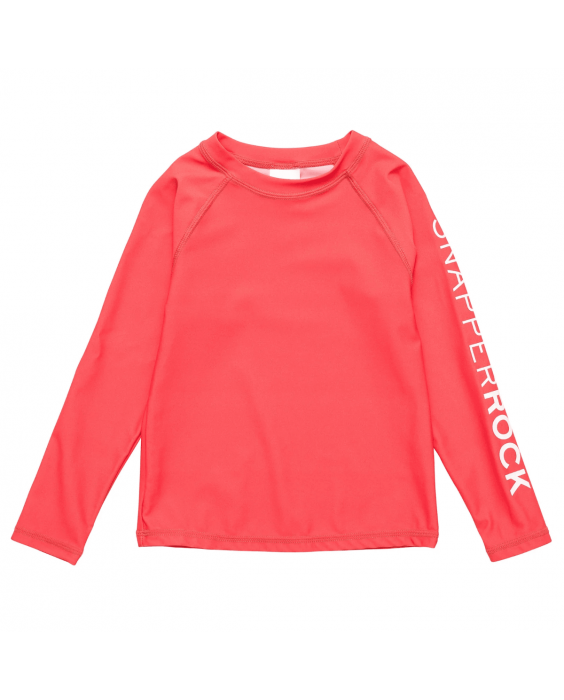 Snapper Rock - UV Rash top for kids - Long sleeve - UPF50+ - Watermelon - Red