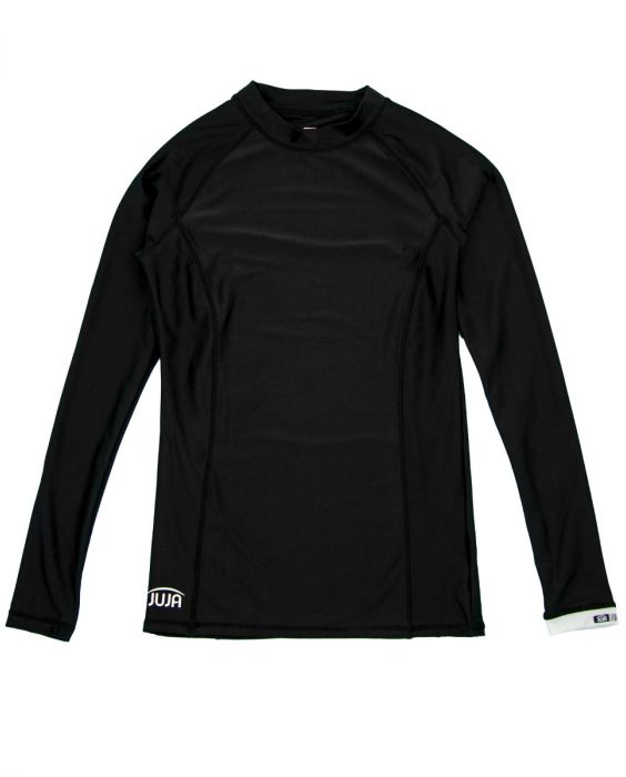 JUJA - UV Swim shirt with long sleeves for women - UPF50+ - Solid - Black