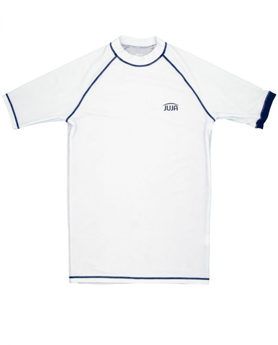 JUJA - UV Swim shirt with short sleeves for men - UPF50+ - Solid - White