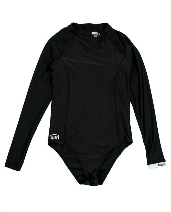 JUJA - UV Swimsuit with long sleeves for women - UPF50+ - Solid - Black