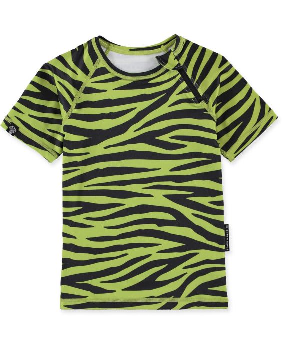 Beach & Bandits - UV Swim shirt for kids - UPF50+ - Short sleeve - Go Pesto - Green