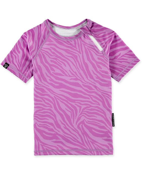 Beach & Bandits - UV Swim shirt for kids - UPF50+ - Short sleeve - Purple Shade - Purple