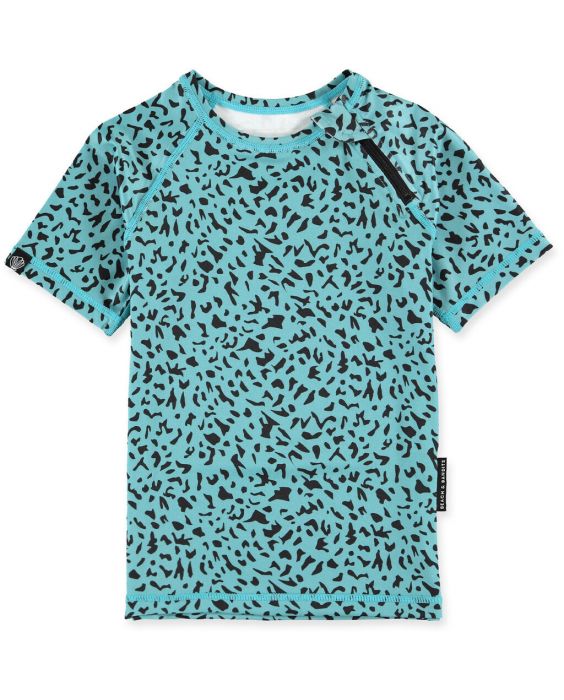Beach & Bandits - UV Swim shirt for kids - UPF50+ - Short sleeve - Blue Lagune - Blue