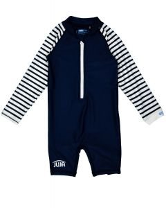 JUJA - UV Swim suit for babies - longsleeve - Stripes - Darkblue