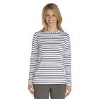 Coolibar - UV Shirt for women - Longsleeve - Morada - White/Navy