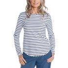 Coolibar - UV Shirt for women - Longsleeve - Heyday - White/Navy
