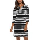 Coolibar - UV Tunic Dress for women - Oceanside - Stripe - Black/White 