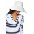 Coolibar - UV floppy hat for women - Wide brim - White