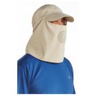 Coolibar - UV Sport Cap with neck and face cover for men - Logan - Tan