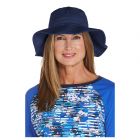 Coolibar - UV floppy hat for women - Navy blue