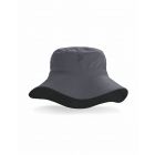 Coolibar - Reversible UV Bucket Hat for adults - Landon - Carbon/Black