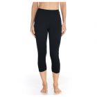 Coolibar - UV Swim Legging Capri for women - Deep Water - Black