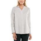 Coolibar - UV Travel Tunic Top for women - Palmaria - Platte Geo - White 