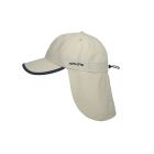 Hatland - UV sun cap with neck flap for men - Stone Anti-Mosquito - Beige