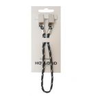 Hatland - Capkeeper to secure hat or cap to Jacket or shirt -Black/White