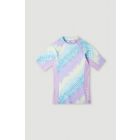 O'Neill - UV Swim shirt for girls with short sleeves - UPF50+ - Printed Skin - Blue Tie Dye