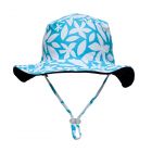 Snapper Rock - UV Reversible Bucket hat for kids - Sustainable - Aqua Bloom