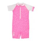 JUJA -  UV Swim suit for babies - short sleeves - Leopard - Pink