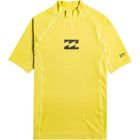 Billabong - UV Rashguard for boys with short sleeves - Waves All Day - UPF50+ - Acid Green