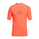 Quiksilver - UV Rashguard with short sleeves for men - On tour - Fiery coral