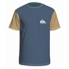 Quiksilver - UV Rashguard for boys - Hearts Omni Short sleeve - UPF50 - Bering Sea - Blue