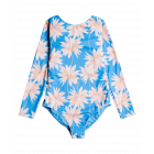 Roxy - Swim Suit girls - Ocean Treasure - Long sleeve - Azure Blue Palm Island