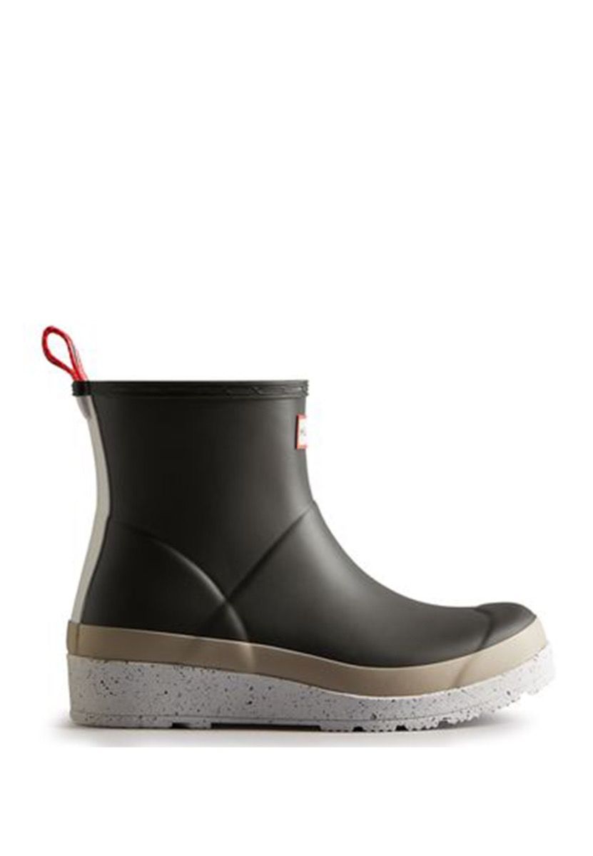 Hunter - Rainboots for women - Play Short Speckle Sole - Black