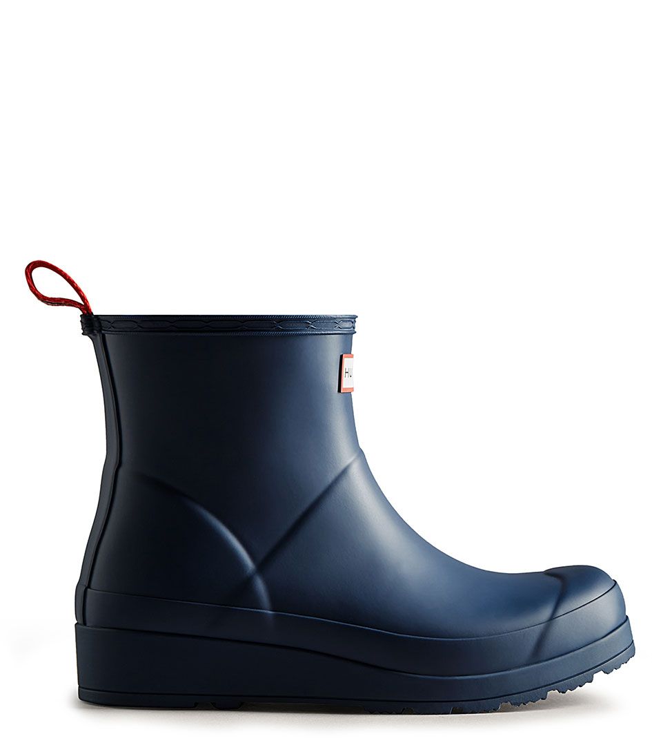 Hunter short rain boots best sale navy