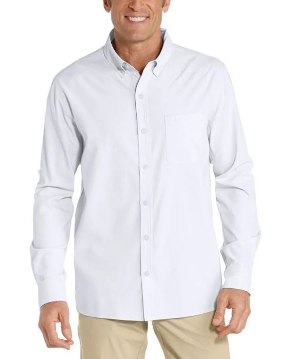 Coolibar - UV Shirt for men - Aricia Sun Shirt - White